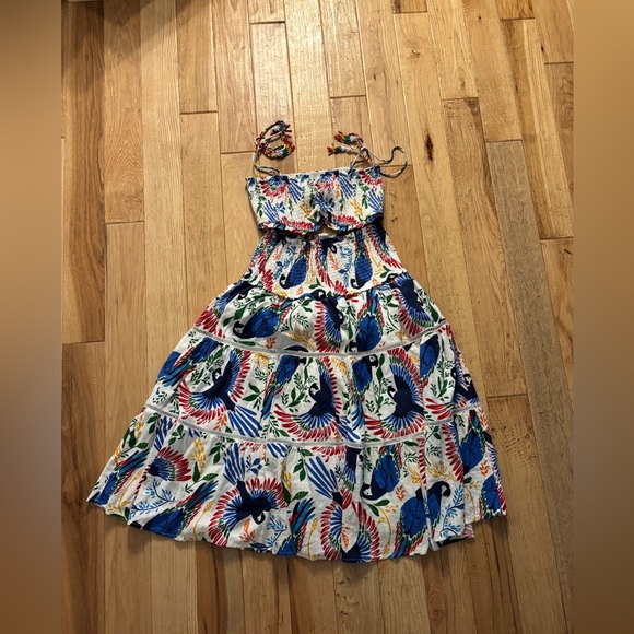House of Harlow 1960 Dresses & Skirts - House of Harlow 1960 Two Piece Set With Blue and Red Parrot Print